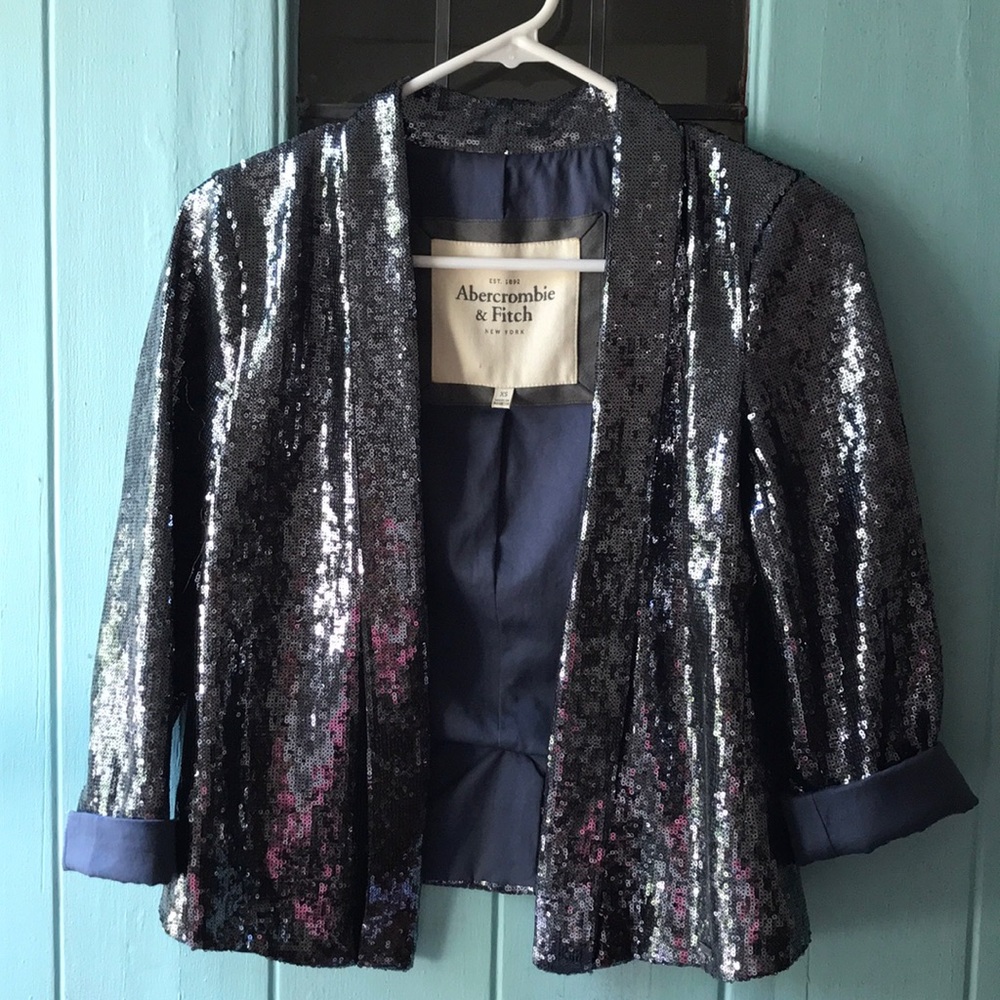 Abercrombie & Fitch Sequin Tux Jacket - image 1